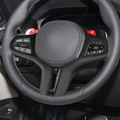 Real Carbon Fiber Steering Wheel Cover for BMW M2 M3 M4 G82 G83 (2023)