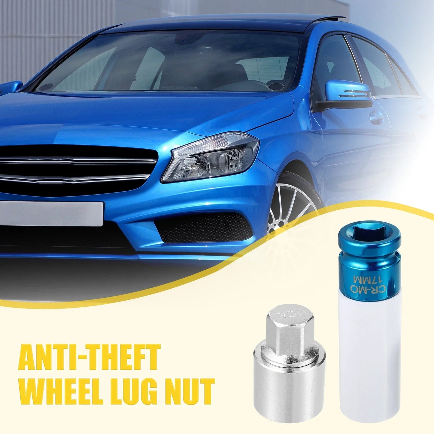 330 Wheel Lock Lug Nut Set with Protector Socket for Mercedes Benz