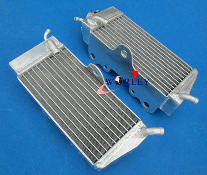 Aluminum Radiator & Red Hose for Honda CR250 CR250R (1985-1987)