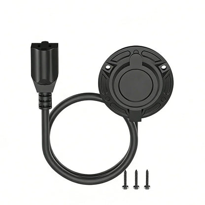 15A 125V Shore Power Receptor Rear Cover with 14AWG Wire for Outdoor RV