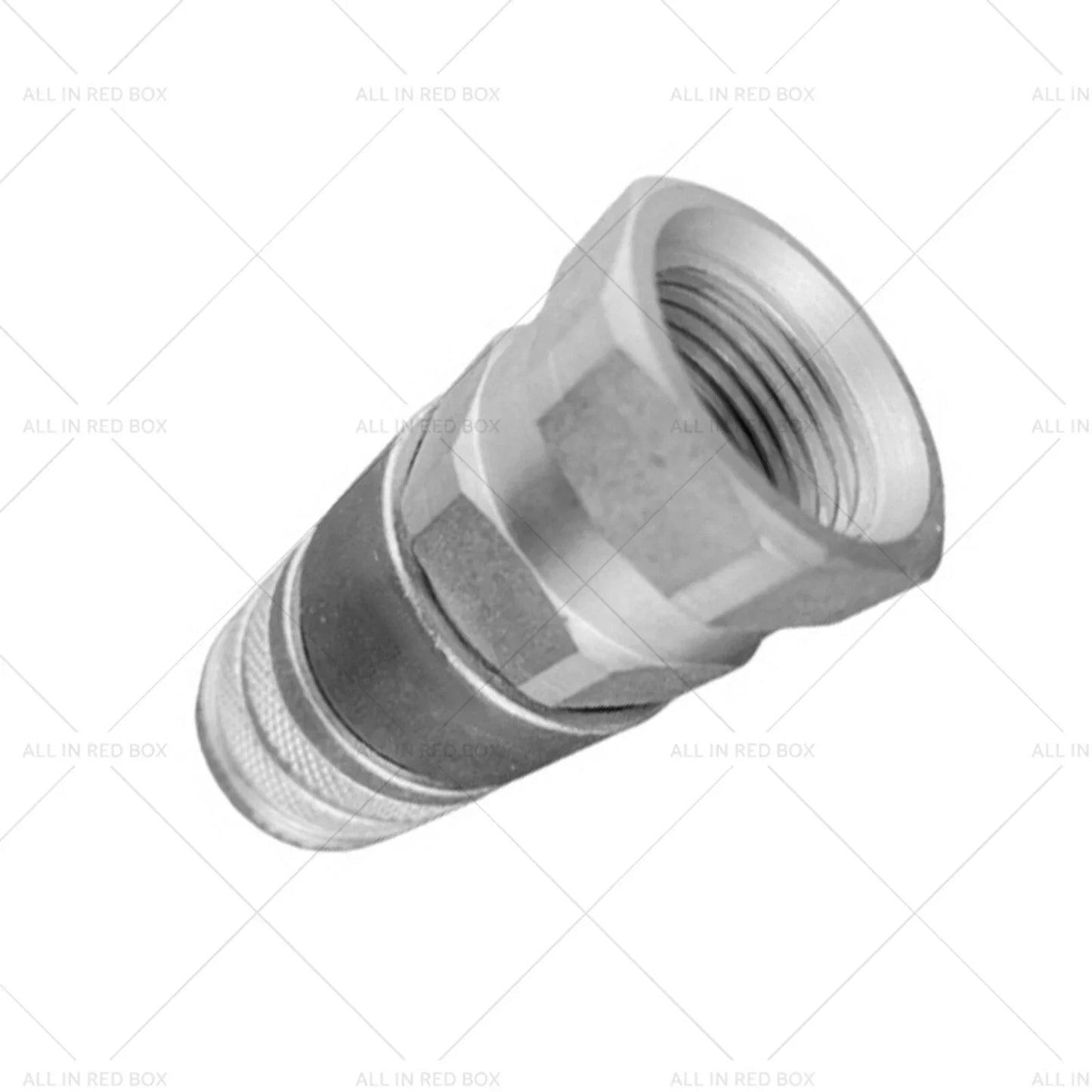 Hydraulic Female Flat Faced Coupler 1/2" Body 3/4" SAE Thread for Bobcat
