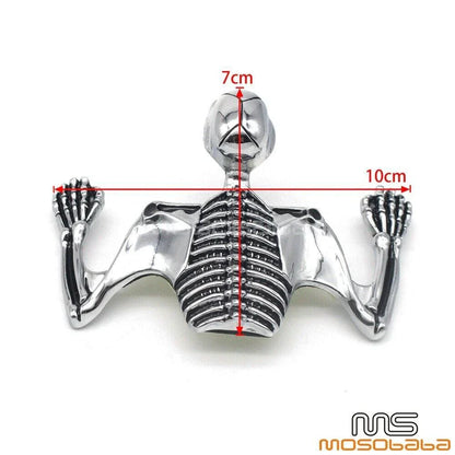 7" Headlight Visor for Harley Chopper Skull Skeleton Ornament