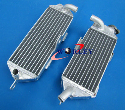Aluminum Radiator + Blue Silicone Hose for Kawasaki KX250 (1988-1989)