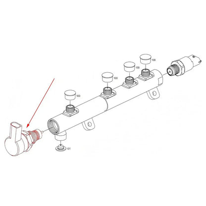 Fuel Rail Pressure Regulator for Ford Diesel 6.7L (2011-2019)