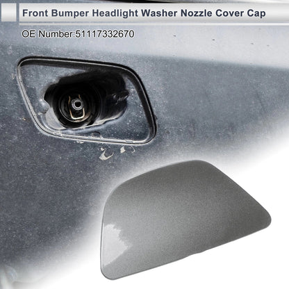 Washer Nozzle Cover Cap for BMW 535i GT Grey (2014-2017)