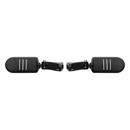 Black Rear Passenger Footpeg Mini Mount for Harley Street Glide (1993-2025)