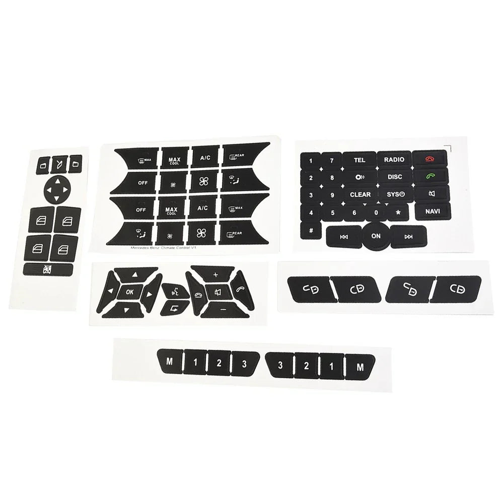 Button Stickers Front Radio Repair Steering Steel for Car