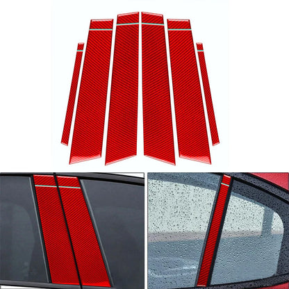 6 x B Pillar Post Panel Window Cover Trim for Alfa Romeo Giulia (2017-2021)