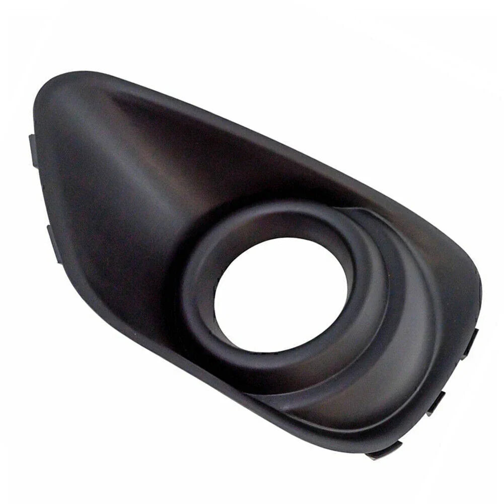 Black Left Front Bumper Fog Light Bezels for Jeep Compass (2011-2017)