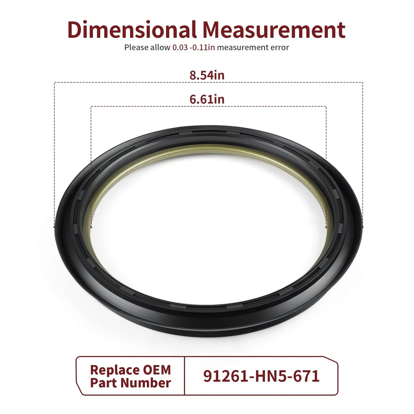 Front Brake Drum Dust Seal for Honda Foreman 450/400 (2002–2004)