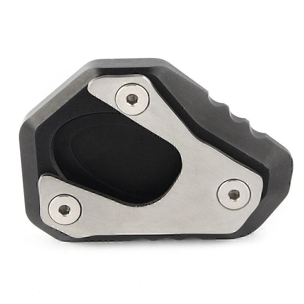 Black Side Stand Kickstand Foot Plate Pad for Kawasaki ER-6F/ER-6N (2013-2017)
