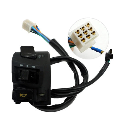 Handlebar Motorcycle Headlight Control Switch Light Indicator for Various Models