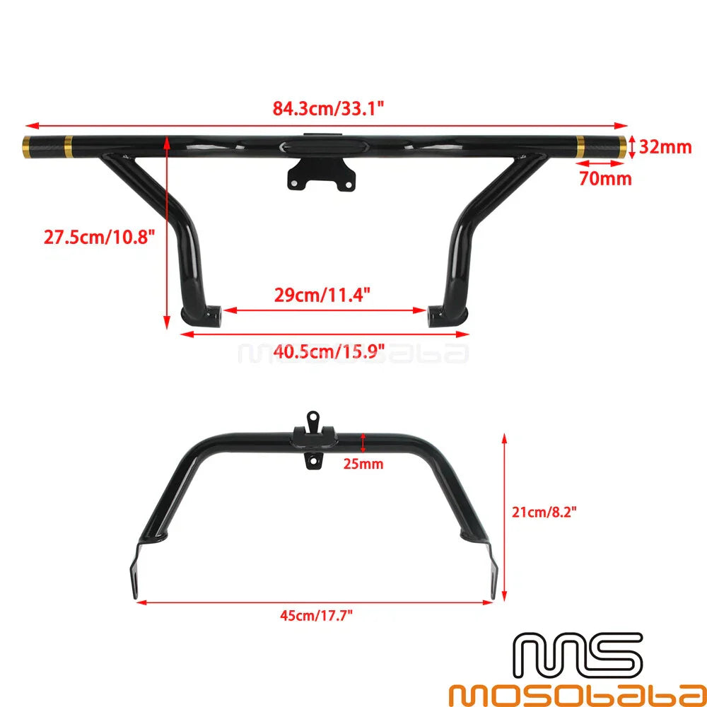 Highway Crash Bar for Harley Road Glide Custom FLTRX, Special FLTRXS, Ultra FLTRU (2015-2023)