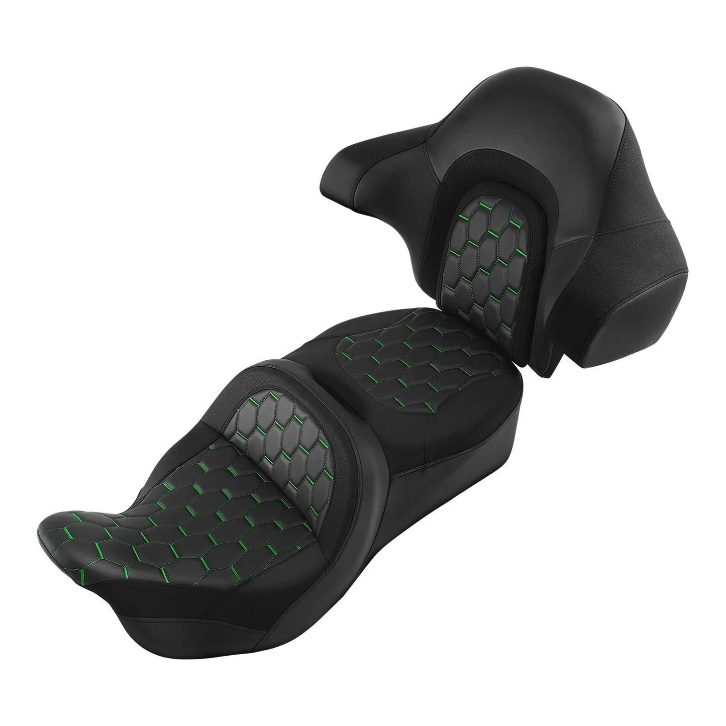 Driver Passenger Seat & Backrest for Harley Touring Road Street Glide (14-23)