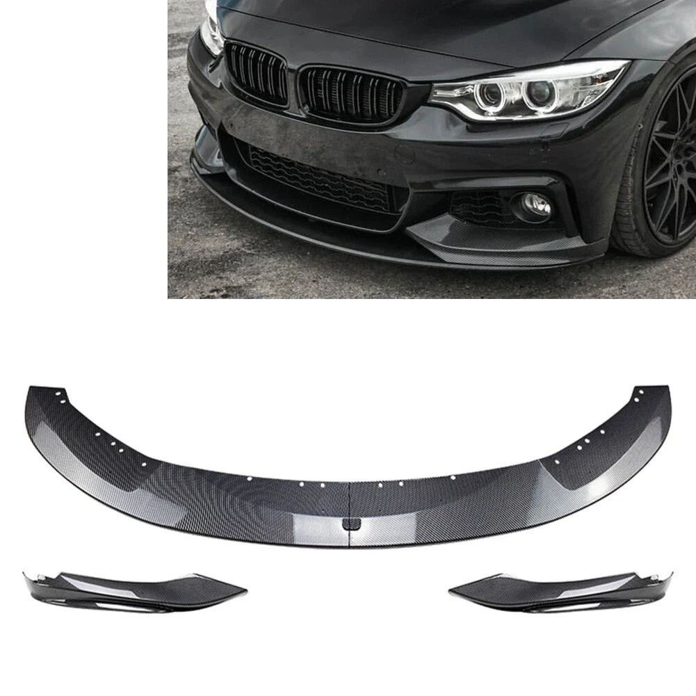 Bumper Lip Spoiler & Side Splitter Canards Cover for BMW 4 Series (2014-2020)
