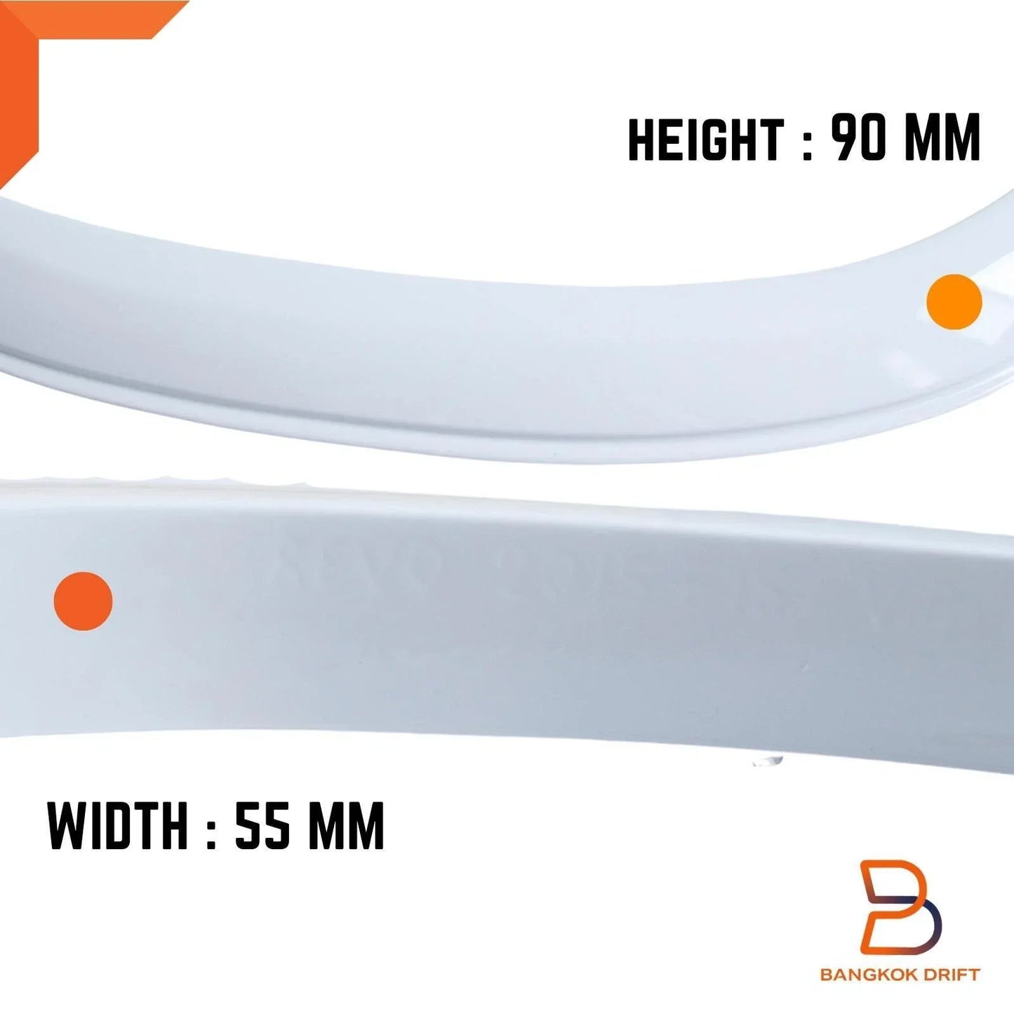 Front Set Slim Ute Fender Flares for Toyota Hilux Revo (2015-2020)