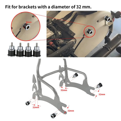 Quick Release Saddlebag Backrest Spools for Indian Chieftain (2014-2024)