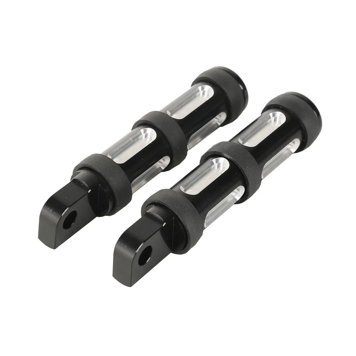 Black Footpeg Rests for Harley Touring Dyna Softail Fatboy