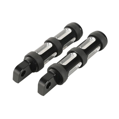 Black Footpeg Rests for Harley Touring Dyna Softail Fatboy