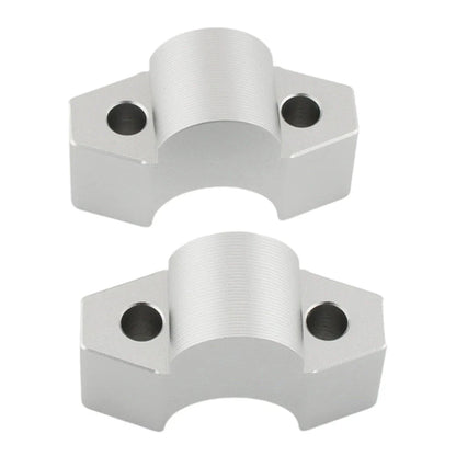 Handlebar Riser Clamp Mount Adapter Silver for Honda ADV 150 160 (2017-2023)