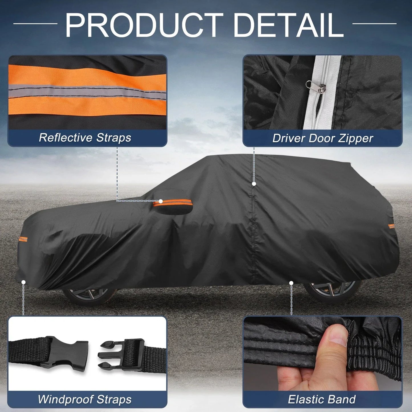Waterproof 210D-PU Car Cover for Hyundai Venue (2020-2023)