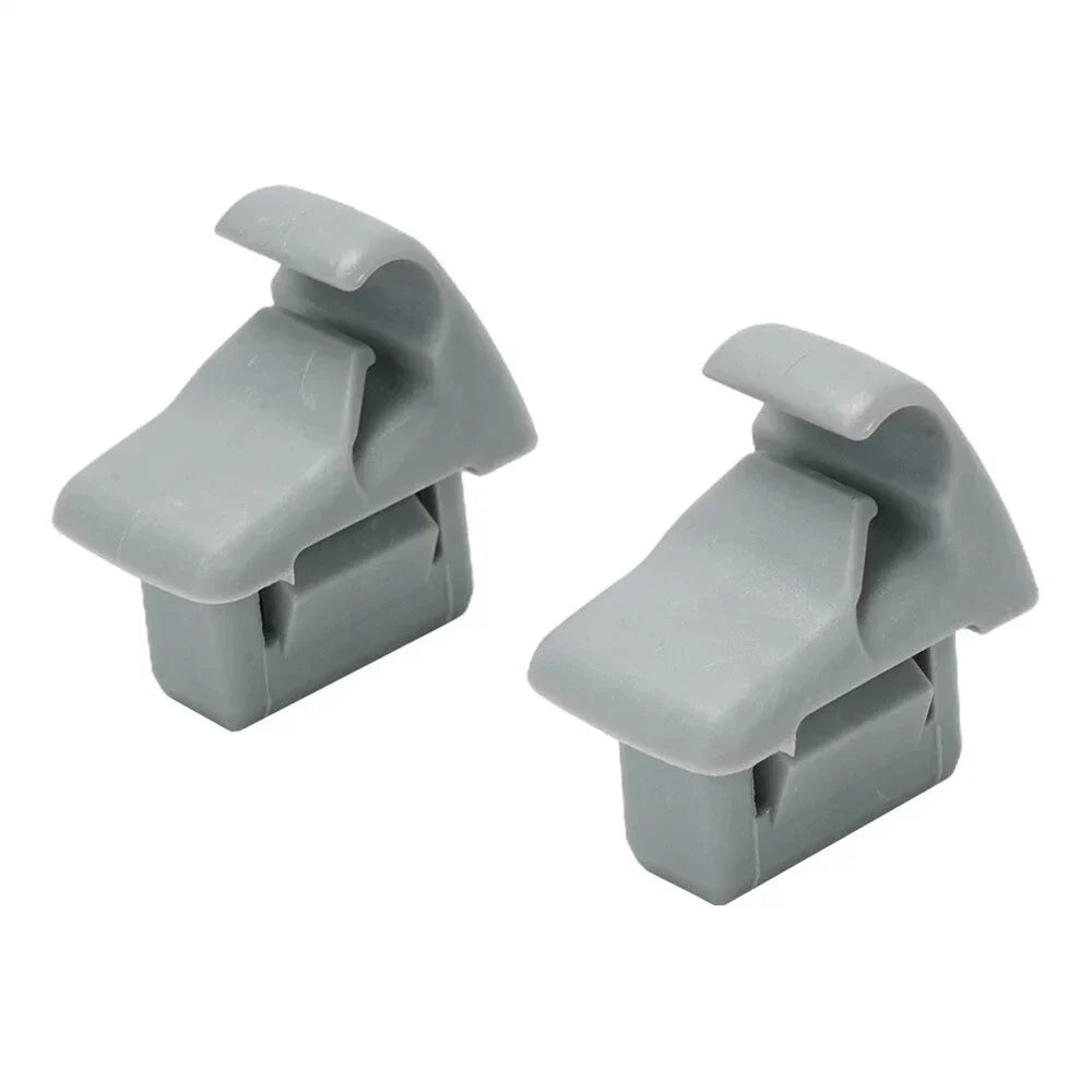 Car Sun Visor Holder Clips Grey for Mitsubishi Lancer, Outlander, ASX, Evolution