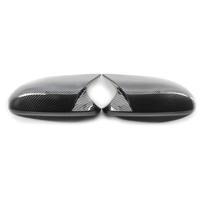 Gloss Black Rearview Mirror Cover Caps for BMW E81 E82 E87 E88 E90 E91 E92 (2007-2013)