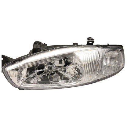 LH+RH Headlights (2) for Mitsubishi CE Lancer Mirage Coupe Hatch (1998-2004)