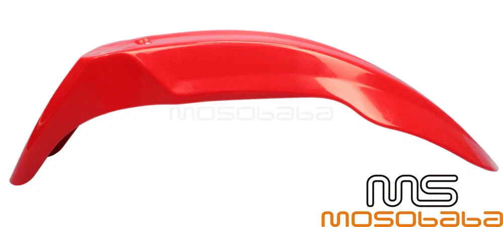 Red Front Fender Mudguard for Honda CR100/125/250, Yamaha TTR230/250, Suzuki DR100