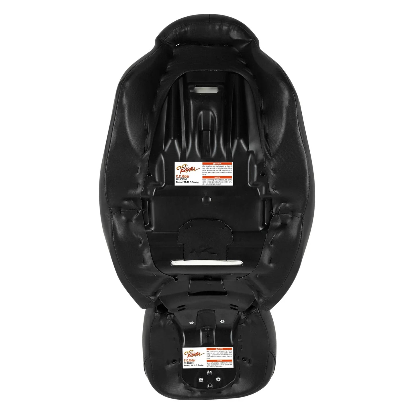 Pillion Seat for Harley Road Glide Orange Stitching (2009 - 2023)