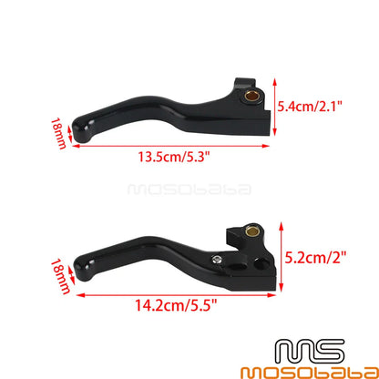 5.3'' Chrome Brake Clutch Levers for Harley Sportster XL1200NS XL1200T (2014-2023)