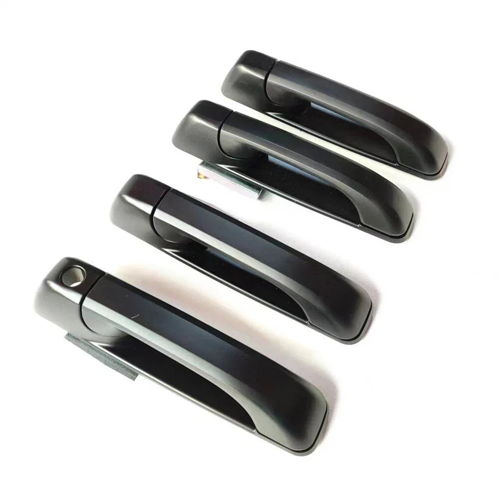 4 x Black Outside Door Handle Set for Dodge RAM