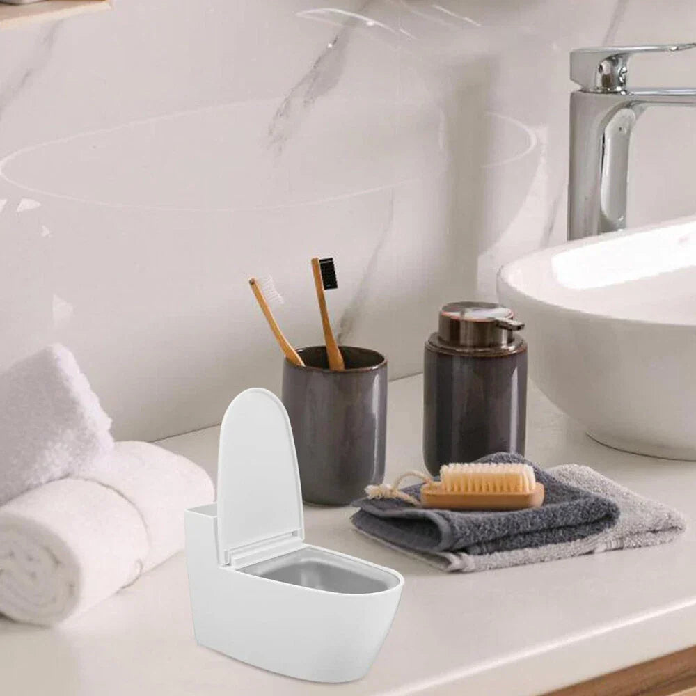 Mini Funny Toilet Ashtray with Covers for Home & Office - White