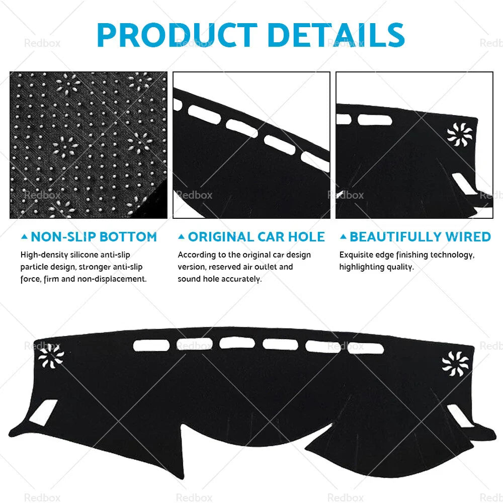 Non-Slip Dash Mat for Nissan Navara D23 NP300 ST-X ST SL PRO-4X (2021-2022)