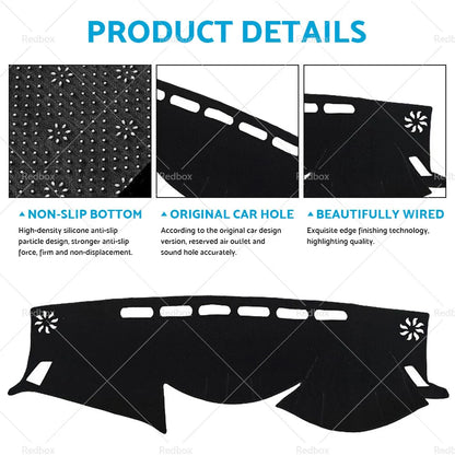 Non-Slip Dash Mat for Nissan Navara D23 NP300 ST-X ST SL PRO-4X (2021-2022)