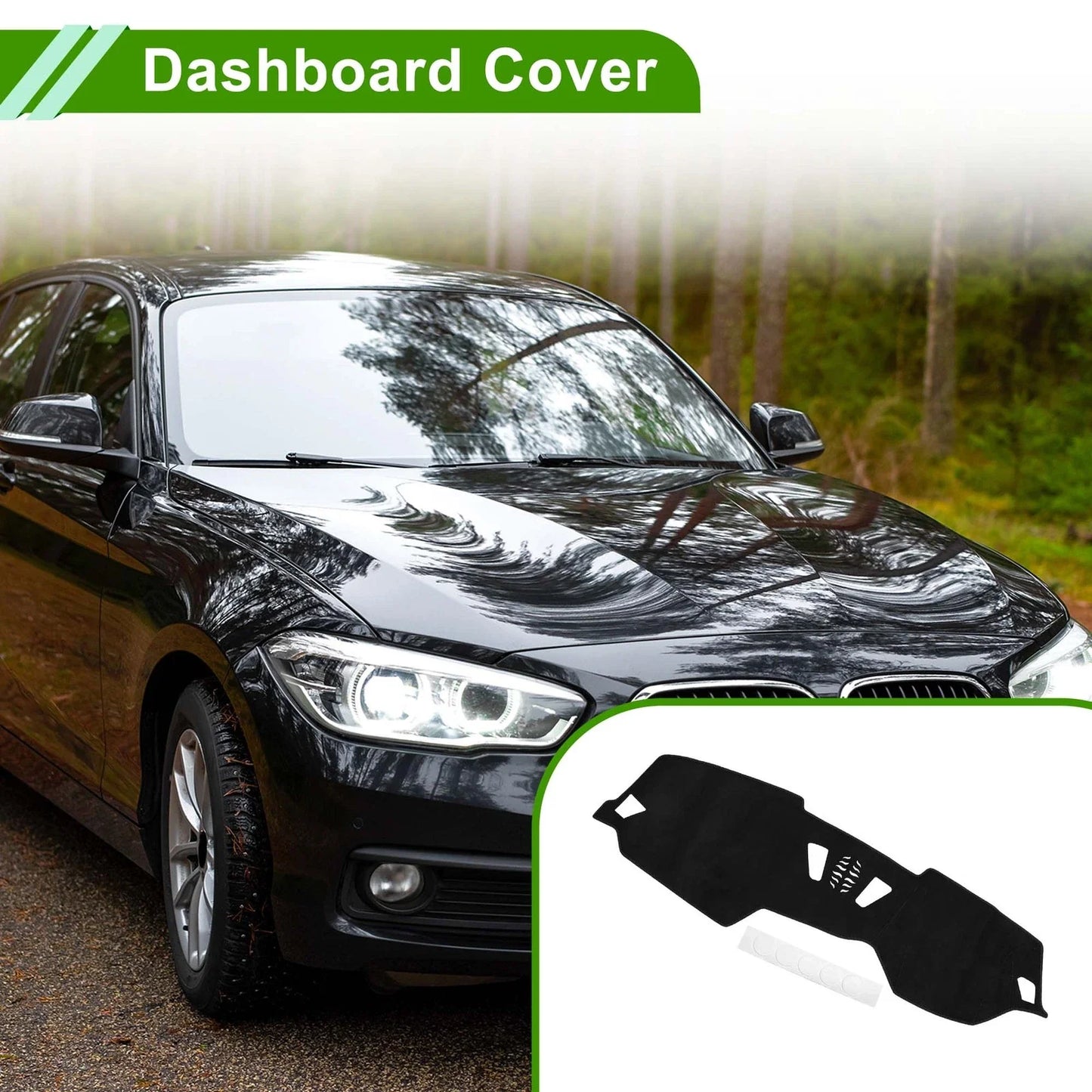 Dashboard Dash Cover Mat for BMW 4 Series (2021-2024) Sun Protector Pad Black