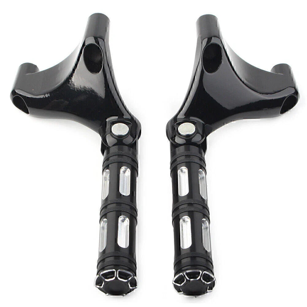 Black Rear Passenger Footrest Peg Mount for Harley Sportster XL883 XL1200 (2004-2013)