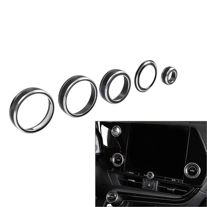 Black AC Volume Switch Button Ring for Lexus NX250 NX350h (2022-2024)