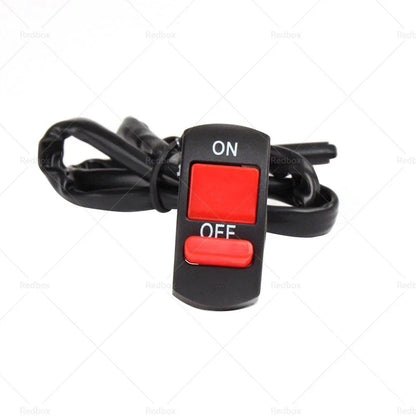 Universal Motorcycle ATV Handlebar Light Switch ON OFF Button Black