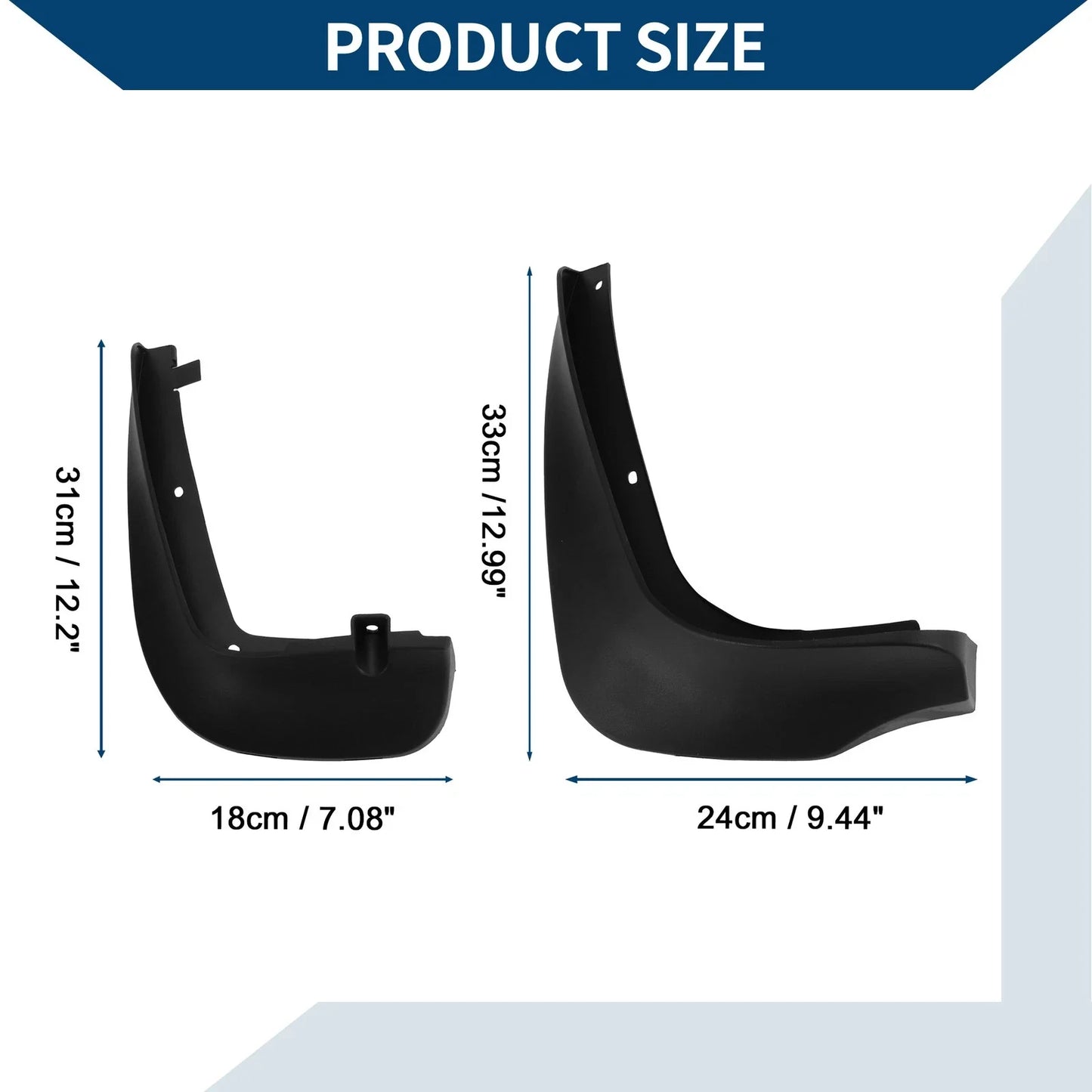Mud Flaps Splash Guards 1 Set Mud Guards for BMW Mini-Countryman (2017 - 2023)