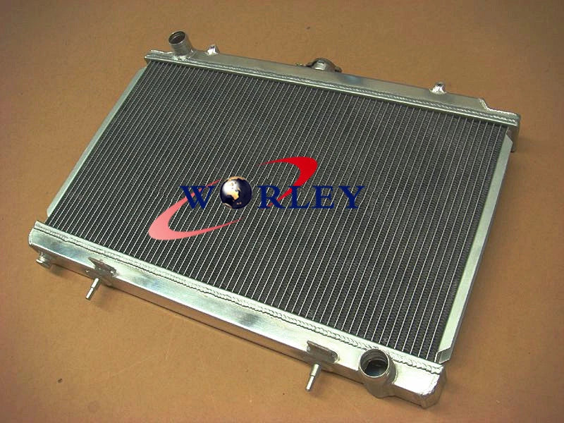 Aluminum Radiator + Red Silicone Hose for Nissan Silvia S14 S15 200SX