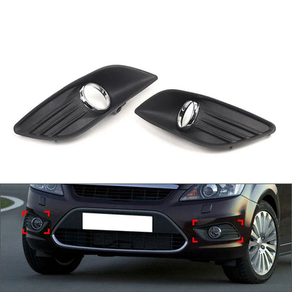 Front Bumper Fog Light Grille Covers for Ford Focus (2009-2011)