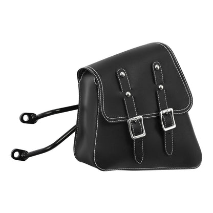 Black Side Bag Saddlebags for Harley Sportster Iron 883 1200 (2007-2020)