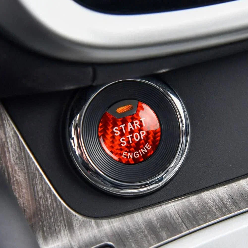 Carbon Fiber Engine Start Stop Button Cover for Infiniti Q50 Q60 (2014-2023)