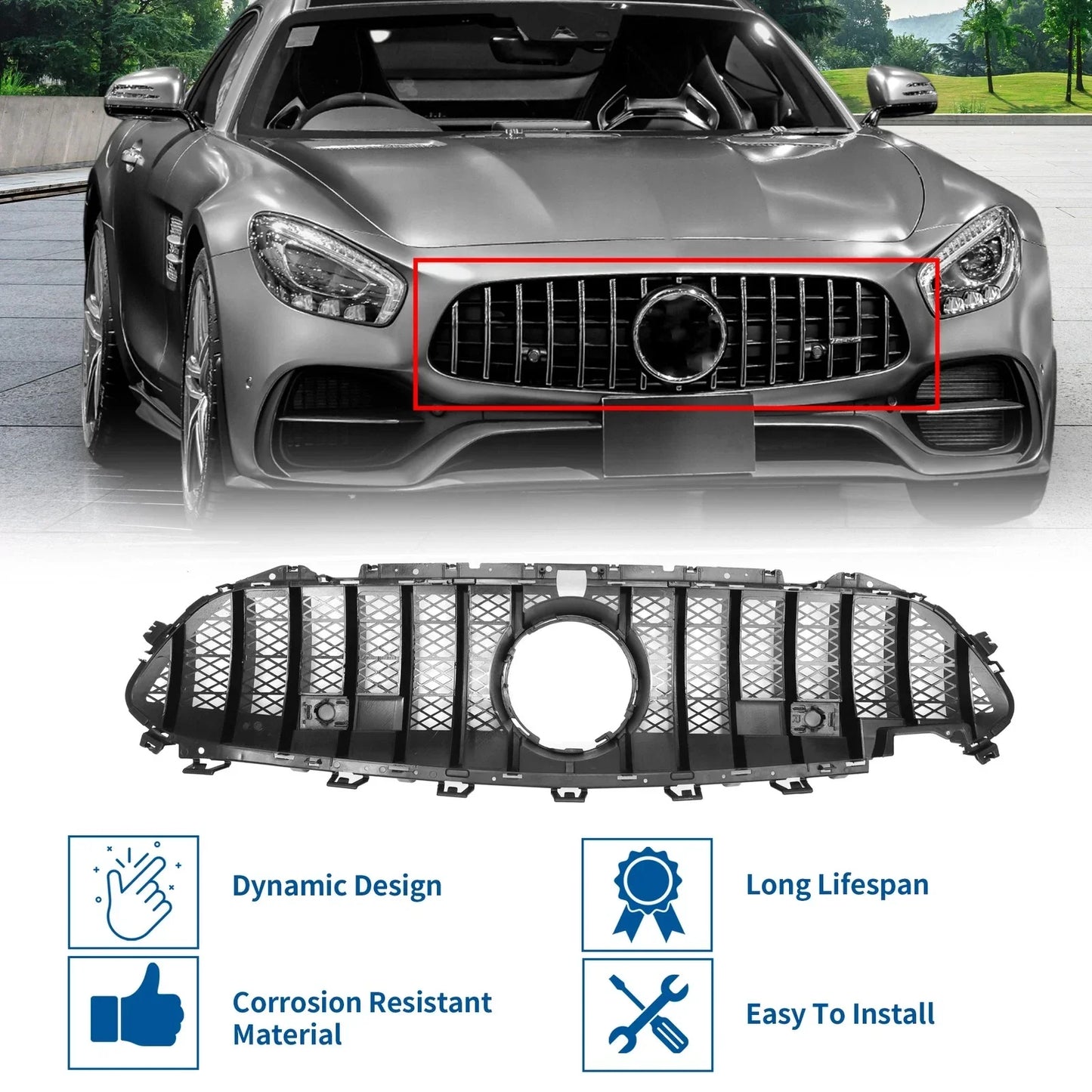 Front Upper Bumper Grille for Mercedes-Benz CLS53 AMG (2022)