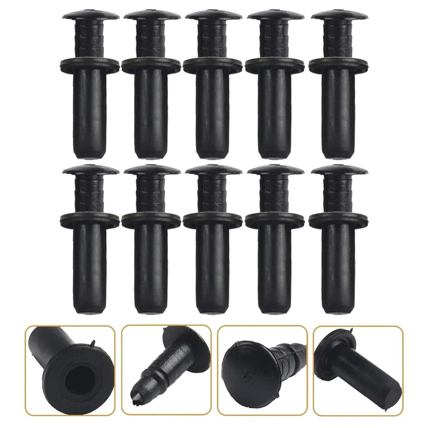 Clips Mountings Retainer Fastener Rivet Set for Mercedes-Benz