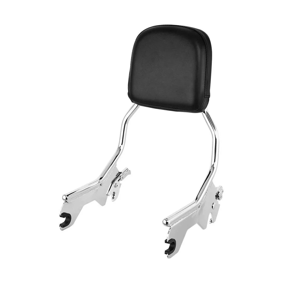 Chrome/Black Sissy Bar Backrest for Harley Softail (2018-2025)
