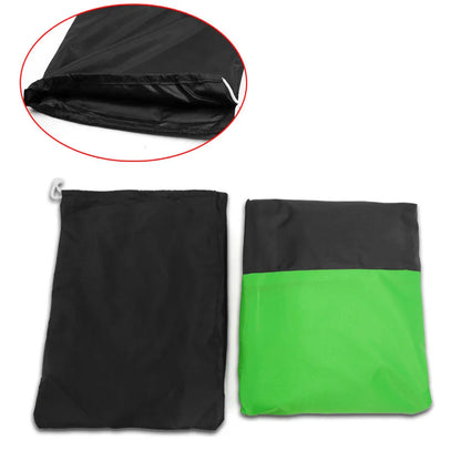 XXL Black & Green Motorcycle Cover for Honda Shadow Rebel 250 500 750 1100 VTX