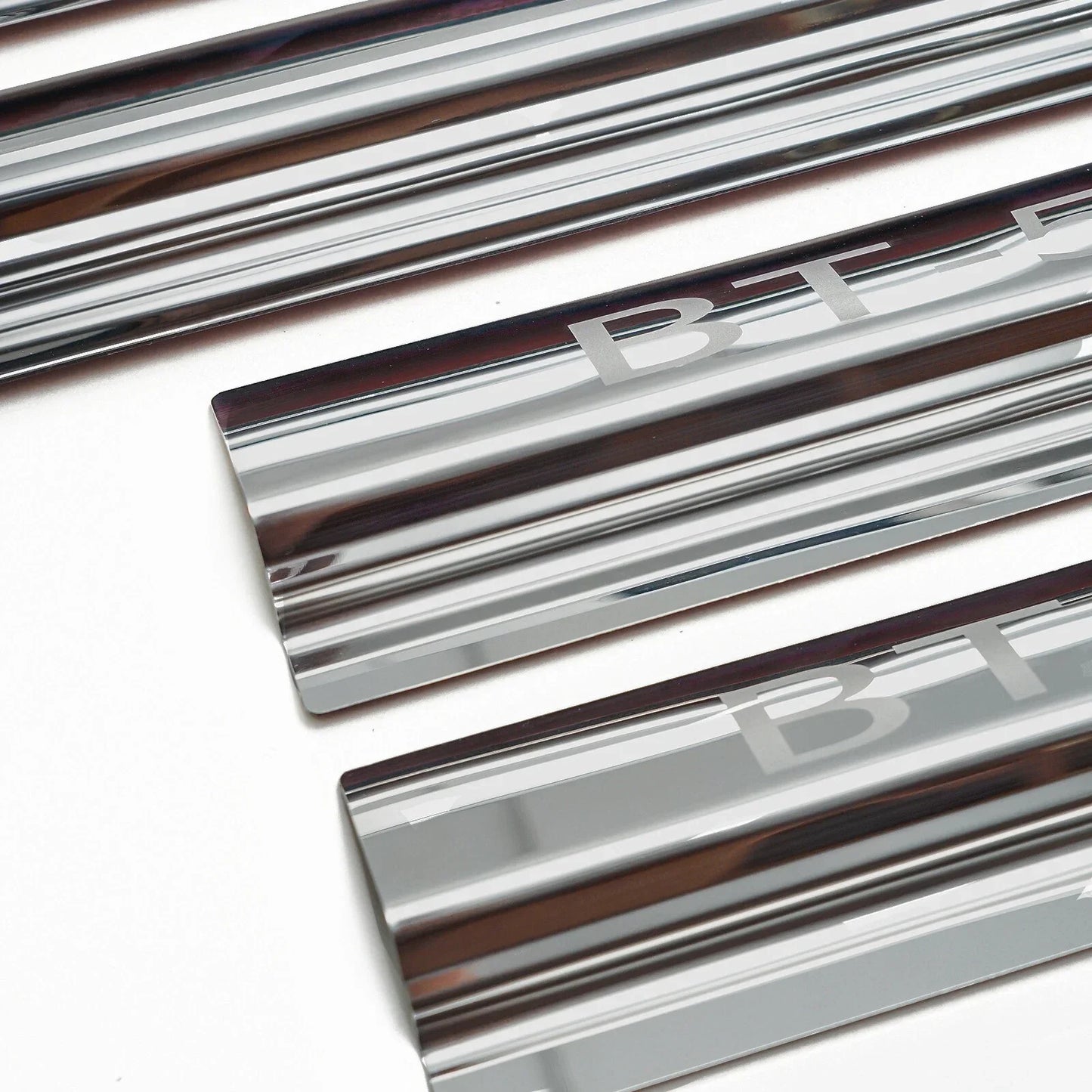 Stainless Chrome Door Sill Scuff Plates for Mazda BT-50 (2021-2025)