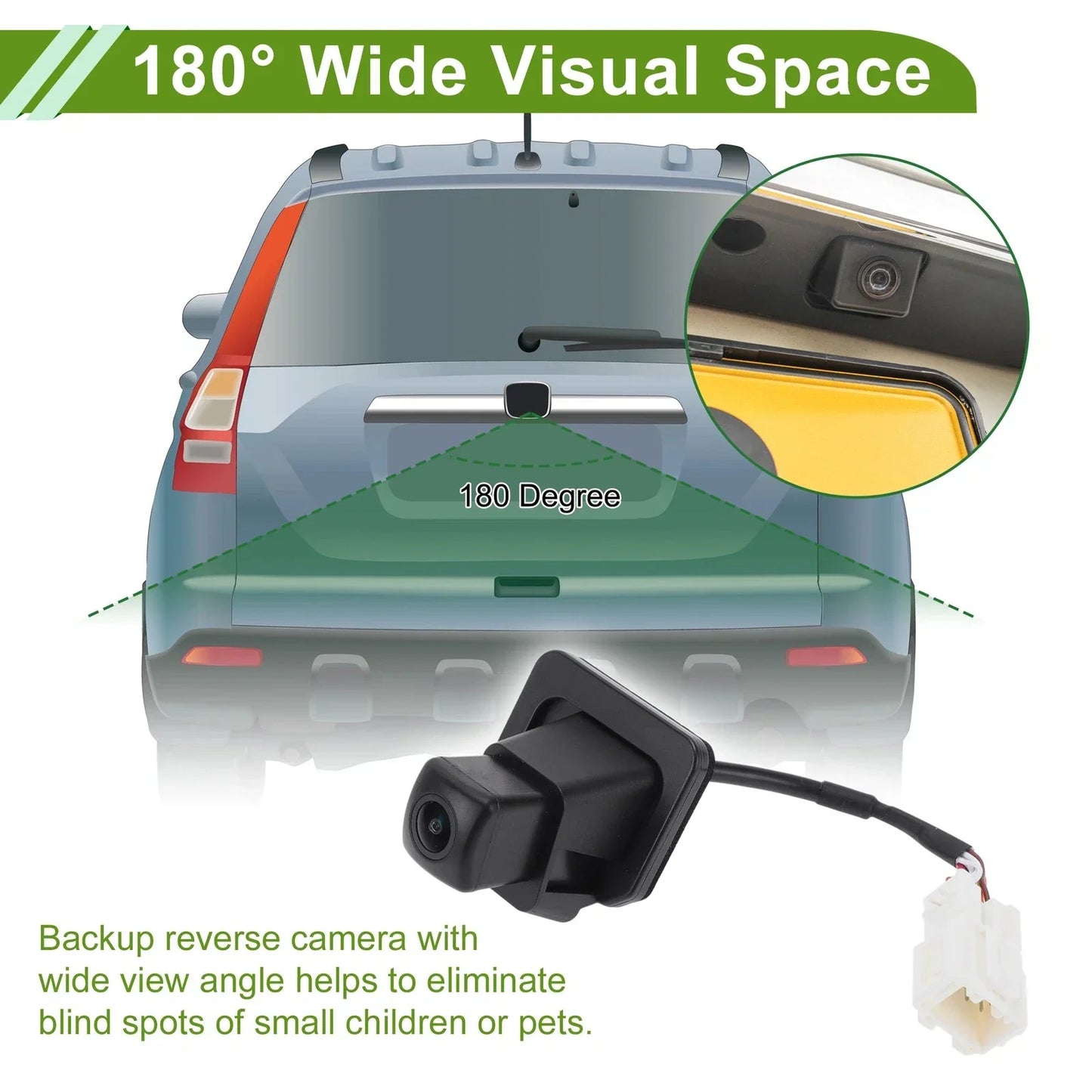 Rear View Camera 120-180° for Honda CR-V EX EX-L LX (2017-2023)